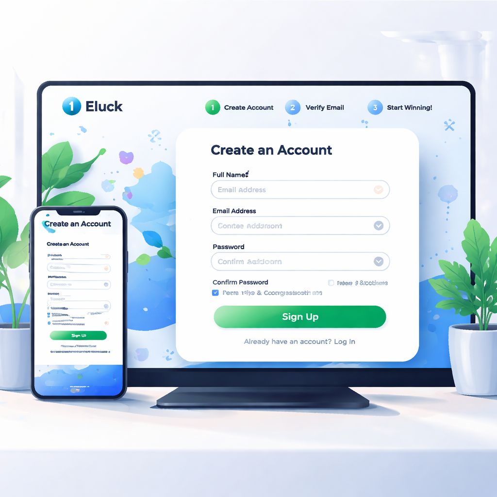 Registro de nuevo usuario y configuración de cuenta Eluck