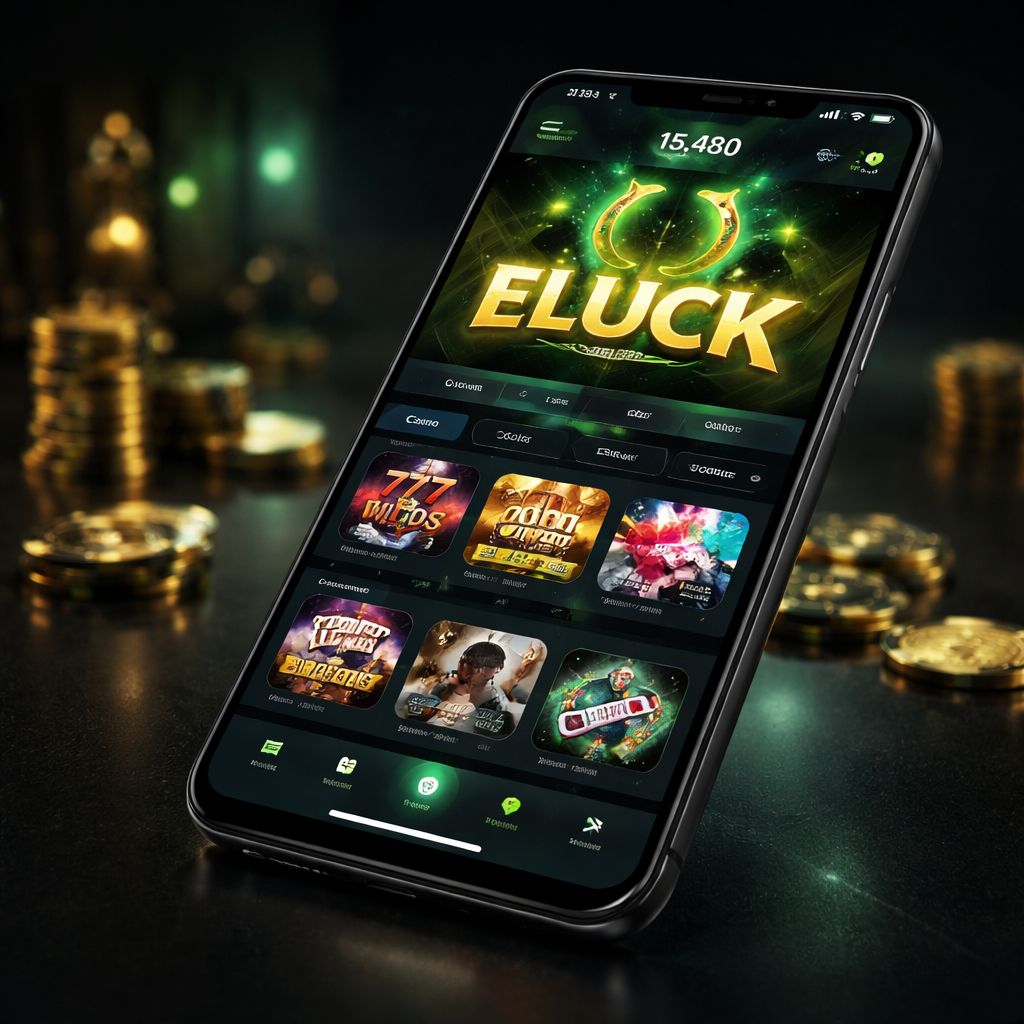 Interfaz de la app móvil Eluck en un smartphone moderno